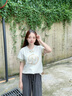 施洛瀾2025夏季新式國風(fēng)重工繡花訂珠時(shí)尚百搭短袖T恤女上衣棉體恤8272 米白色 S 建議 95斤以下 曬單實(shí)拍圖