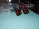 十二生肖小葉紫檀珠子散珠雕刻圓珠文玩佛珠木珠手串配飾配件單顆 【鼠】單顆 左右孔要備注 20mm 曬單實(shí)拍圖