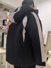 BABYBODY男童90白鴨絨三合一拼色沖鋒衣2024冬季新款中大童簡約羽絨服外套 黑色 160cm【建議身高150-160CM】 曬單實拍圖