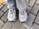逸蘭朵松糕厚底老爹鞋女秋冬季小個(gè)子增高2025新款加絨保暖休閑運動(dòng)鞋子 銀色【加絨加厚】 39 (245mm) 曬單實(shí)拍圖