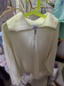Semir衛衣女純色半開(kāi)襟衣服溫柔百搭秋休閑風(fēng)寬松落肩套頭衫ins潮 奶白10501 M 曬單實(shí)拍圖