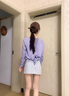 LULUUVTTOH瑜伽服長(cháng)袖套裝女秋季寬松顯瘦健身服普拉提運動(dòng)網(wǎng)紗罩衫上衣女 葡萄紫長(cháng)袖上衣 L 曬單實(shí)拍圖