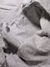 南极人长袖T恤男春秋款翻领纯色男士衣服男装春装体恤打底衫 T102灰色常规 190/4XL 实拍图