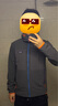 PATAGONIA男士 R2 Techface 戶外抓絨衣連帽保暖防風(fēng)抓絨衣巴塔哥尼亞83731 FGE灰色 M 曬單實(shí)拍圖