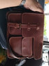 Geremen男士劍橋包單肩包斜挎包休閑包時(shí)尚大容量男款頭層牛皮郵差包6302 棕色 曬單實(shí)拍圖