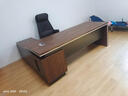 威爾斯佳老板桌辦公桌椅組合現代簡(jiǎn)約領(lǐng)導大班臺主管經(jīng)理桌總裁桌工作桌 2.2米老板桌+2.4米書(shū)柜+椅 曬單實(shí)拍圖