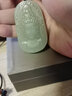 美脂潤 和田玉觀音吊墜男款 淺青玉墜天冠化佛觀世音菩薩玉吊墜玉石掛件 淺青款 約57*34mm 曬單實拍圖