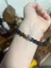 鉑悅璽熙黑曜石手串女蛇年本命年銀曜石虎眼石招財轉(zhuǎn)運珠手鏈男士禮物 虎眼石盤龍手串-12mm 曬單實拍圖