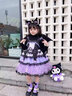 九能女童庫洛米兒童連衣裙洛麗公主裙春夏季cos服生日禮物六一演出服 吊帶裙+水貂絨打底+發(fā)箍 130cm 適合115-125cm 曬單實(shí)拍圖