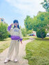 小豬彼特女童春季套裝2025新款兒童衛(wèi)衣春秋闊腿兩件套女大童洋氣時髦春裝 4913紫色 130cm 曬單實拍圖