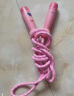 特步（XTEP）儿童跳绳幼儿园小学生初学者体能训练绳可调节木柄健身绳子粉色 实拍图