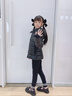 高梵【收腰短款羽絨服】黑金兒童鵝絨服4.0男女童冬季親子裝外套官方 黑色 130 曬單實拍圖
