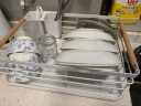 HOUYA 厨房碗碟筷置物架 单层大容量多功能洗碗池沥水篮水槽收纳框 实拍图