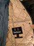 Barbour現貨 英國barbour Deveron女士秋冬菱格棉服薄款棉衣無(wú)蠟外套夾棉 navy pink雙面色 M (10) 曬單實(shí)拍圖