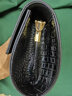 絲芙倫2026新款牛皮大容量手拿包高檔鱷魚(yú)紋牛皮個(gè)性手抓包腋下單肩女包 黑色-頭層牛皮原創(chuàng  )新款 曬單實(shí)拍圖