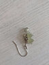 九壹銀莊925銀耳墜鑲嵌和田玉青玉氣質(zhì)鈴蘭花小眾設(shè)計(jì)感秋冬女款學(xué)生耳環(huán)流蘇飾品 青玉款（一對(duì)） 曬單實(shí)拍圖