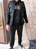 gxmy冬季棉服男士休閑運(yùn)動套裝加絨加厚韓版潮流連帽棉衣服男裝棉襖 3037黑色馬甲三件套常規(guī)款 2XL 【135-150斤左右】 曬單實(shí)拍圖