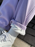名創(chuàng  )優(yōu)品（MINISO）運動(dòng)褲女2025新款春秋款束腳褲紫色休閑衛褲初中生加絨潮流長(cháng)褲子 【加絨款】紫色(新奇點(diǎn)子左下標) S 155 (體重85-100斤) 曬單實(shí)拍圖