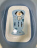 日康（rikang） 浴盆 婴儿洗澡盆婴儿浴盆 加大加厚带浴床适用0-6岁 蓝色 8001 实拍图