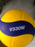 MIKASA 米卡萨排球5号比赛沙滩青少年学生排球PU材质排球室内外通用排球 V330W 实拍图