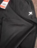 特步（XTEP）儿童童装男女童冬季加绒保暖舒适针织长裤 正黑色 110cm 实拍图