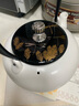 鶯歌燒 陶壺煮茶日式手工燒水壺煮茶壺單壺茶用提梁壺泡茶壺 雪花釉柿形壺 曬單實(shí)拍圖