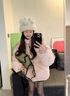 格邏恩（GELUOEN）冬季加厚棉衣女2024新款羽絨棉服韓版寬松學生面包服外套連帽棉襖 粉紅色 均碼（可備注碼數(shù)） 曬單實拍圖