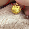 周六福（ZLF）  黃金吊墜女款聰明伶俐兒童金鎖 計價(jià) 2.38g 曬單實(shí)拍圖