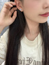 老鳳祥海洋之心足銀耳釘女生耳環(huán)時(shí)尚耳飾品七夕情人節(jié)禮物送女友老婆 海洋之心耳釘-京速達(dá) 曬單實(shí)拍圖