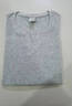 簡(jiǎn)束（JOONSVIP）螺紋短袖T恤男士前短后長(cháng)純色棉質(zhì)透氣彈力緊身修身打底衫體恤夏 花灰色 L （118-130斤左右修身型） 曬單實(shí)拍圖