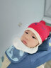 贝娜茜婴儿帽子秋冬季新生儿胎帽纯棉6-12个月春秋薄款婴幼儿套头帽秋季 1102-睡眠小鹿-红色 0-12个月 仅帽子 实拍图