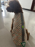 MIKI PAD狗狗衣服夏天寵物馬甲小型犬比熊泰迪雪納瑞可牽引薄款背心春季綠色格子背心【可牽引】L胸圍47cm（建議8.5-12斤） 曬單實(shí)拍圖
