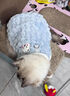 智宙貓咪衣服寵物狗狗衣服保暖秋冬季外套布偶德文無(wú)毛貓幼貓幼犬外套 L 【藍色建議5.5-8斤】 （帶有牽引扣可掛牽引繩） 曬單實(shí)拍圖