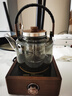 唐豐胡桃木電陶爐煮茶套裝玻璃泡茶壺煮茶器家用辦公室小型燒水壺圍爐 方悅電陶爐+雙魚(yú)壺(鉛灰) 1125ml 曬單實(shí)拍圖