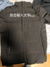 袋鼠男裝冬季新款立領(lǐng)羽絨服男短款簡(jiǎn)約商務(wù)休閑中年男士鴨絨保暖外套 黑色 180/XL 曬單實(shí)拍圖
