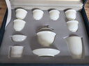 蘇氏陶瓷（SUSHI CERAMICS）高端冰種玉瓷功夫茶具套裝厚潤家用泡茶蓋碗德化白瓷茶杯禮盒裝 懸停蓋碗130ml套裝 曬單實拍圖