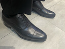 THOM WILLS三接頭牛津鞋男士亮皮商務(wù)正裝皮鞋春季真皮透氣男鞋 黑色小牛皮B895-1 45 /9.5碼 曬單實(shí)拍圖