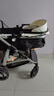 紐貝耳newber紐貝耳嬰兒推車(chē)可坐躺高景觀(guān)折疊雙向寶寶手推車(chē)避震輕便 黑白-(三代防蚊網(wǎng))+護脊睡板+3D避震輪 曬單實(shí)拍圖