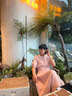 浮云堂.風(fēng)」畫織.中式溫柔氣質(zhì)連衣裙女2025夏粉收腰禪意禪服茶服 水紅 S 曬單實(shí)拍圖