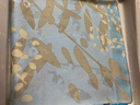 瑪麗亞·古琦（MARJA KURKI）真絲絲巾女送長輩禮盒裝 桑蠶絲圍巾送媽媽絲綢長絲巾 夏日之夢 藍(lán)綠色 曬單實(shí)拍圖