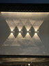 光墨（GUANGMO）可調(diào)發(fā)光角度太陽(yáng)能壁燈戶外壁燈室外壁燈庭院壁燈防水壁燈洗墻燈 【方形雙頭】10W暖光-高10CM 曬單實(shí)拍圖