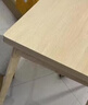 朗程折疊餐桌小戶型餐桌家用可伸縮餐桌椅子全套2025新款飯桌子 一桌2椅丨原木色+實(shí)木椅120*90cm 曬單實(shí)拍圖