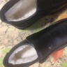 洛希誠品羊毛棉鞋男雪地靴加絨加厚中老年牛皮高幫棉靴爸爸鞋保暖棉皮鞋防滑軟底老人鞋冬鞋大碼46防水皮鞋 2811【黑色】真皮羊毛 38 曬單實拍圖