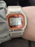 CASIO卡西欧G-SHOCK冰电之韧夏季半透明多色荧光多功能运动防水手表 白橙DW-5600LS-7白敬亭同款 实拍图