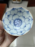 三勤堂青花杯仿古景德鎮(zhèn)主人杯單杯大號品茗杯手工手繪寶相紋斗笠杯茶碗 曬單實拍圖