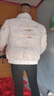 Edick意大利風(fēng)國際品牌羽絨服男士外套冬季潮牌休閑夾克男刺繡保暖加厚 白色 XL 曬單實(shí)拍圖