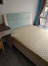 上林春天 床 实木床 双人床 白色床北欧现代简约婚床套装组合卧室家具 白+蓝单床 1500*2000 标准床 实拍图