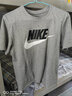 耐克nike男裝短袖上衣 夏季新款跑步休閑運動體恤舒適透氣圓領T恤衫TT AR5005-063/棉T/灰色 M (170/88A) 曬單實拍圖