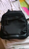 袋鼠牛津布新韓版時(shí)尚雙肩包牛津紡超輕女休閑百搭書(shū)包純色背包多夾層 黑色 曬單實(shí)拍圖