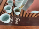 薈云軒青瓷浮雕海浪功夫茶具禮盒套裝送禮家用辦公喝茶壺杯輕奢送禮 青瓷-海浪茶壺組 曬單實(shí)拍圖
